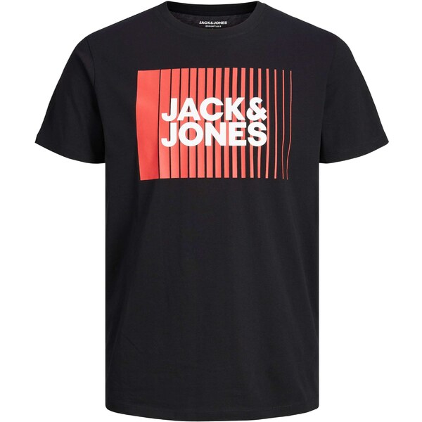 JACK & JONES Tričko červená / čierna / biela 42054379