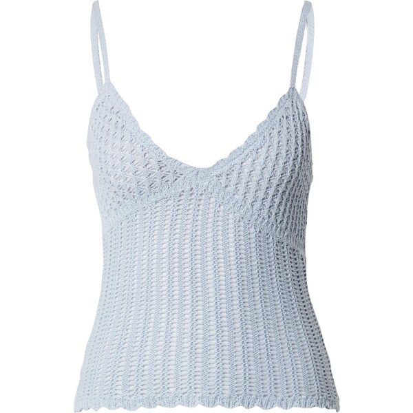 LENI KLUM x ABOUT YOU Vyšívaný top Liv svetlomodrá 54249193
