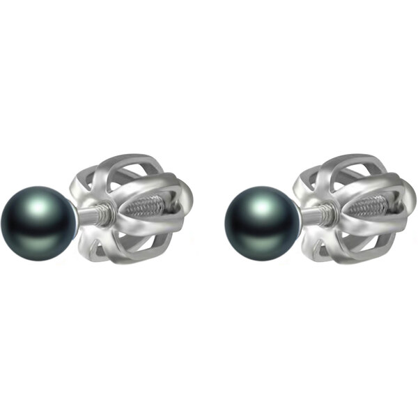 Olivie Strieborné 4mm náušnice TAHITI 7295 43860279