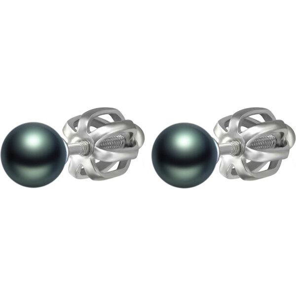 Olivie Strieborné 6mm náušnice TAHITI 7297 42916685