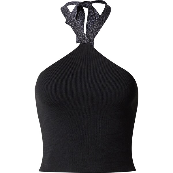 Trendyol Vyšívaný top čierna 42139805