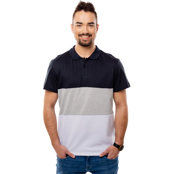 Pánske tričko GLANO - tmavomodré 64623659