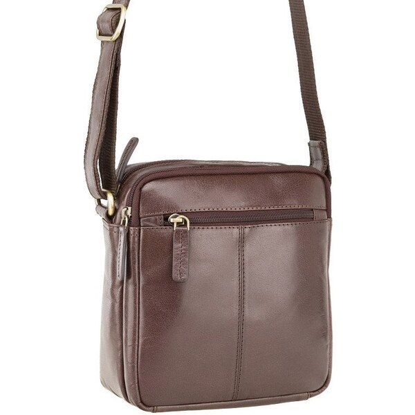 Visconti Značková pánska kožená taška cez rameno (GT187) 42129375