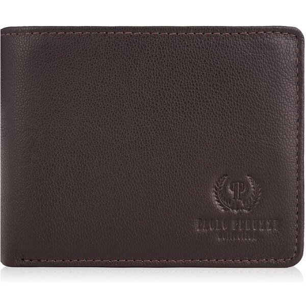 PAOLO PERUZZI Kožená pánska peňaženka RFID T-79-BR | hnedá T-79-BR 42131637