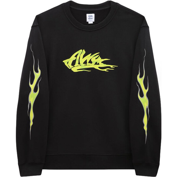 Vans X Alva Skates Crew Sweatshirt - Pánske - Mikina Vans - Čierne - 66357044