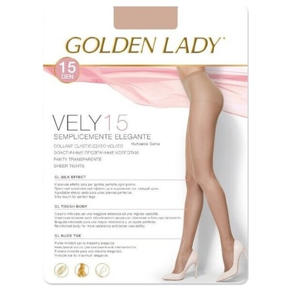 BASIC Dámske pančuchy Golden Lady Vely 15 den 42165833