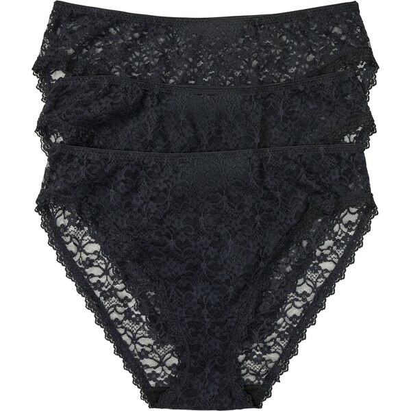 bonprix Maxi nohavičky, High-Leg (3 ks) z recyklovanej čipky, farba 44948845