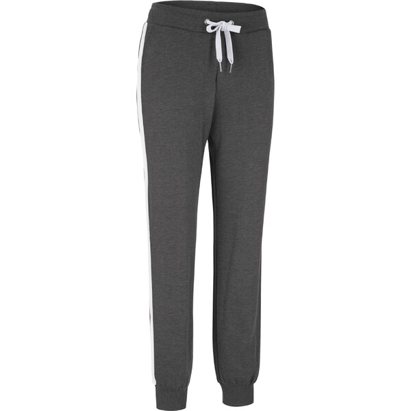 bonprix Joggingové nohavice z bavlneného materiálu, farba čierna 44742259