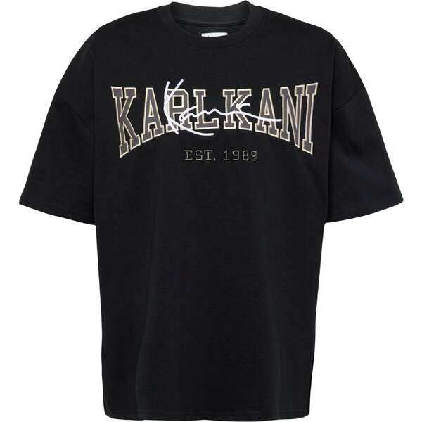 Karl Kani Tričko College Signature Heavy sivá / čierna / biela 43056835