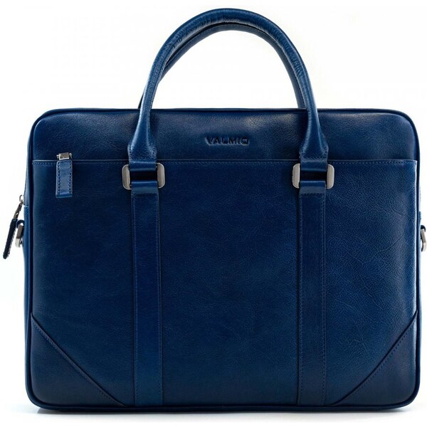 Modrá Taška z pravej kože Valmio Skyd 42716802