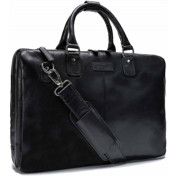 Kožená taška Valmio Monte Black 42716951