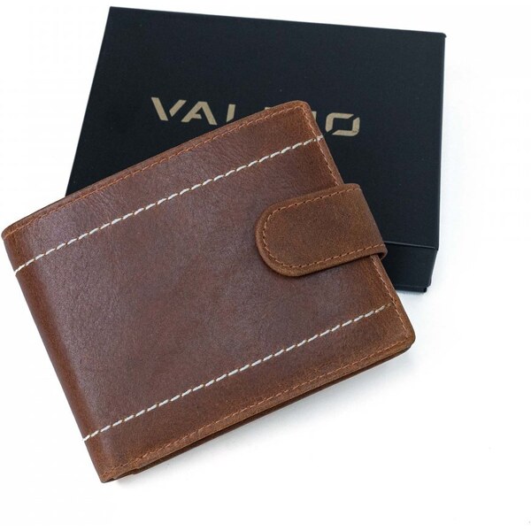 Hnedá pánska peňaženka Valmio Pelle Classic V6 42717058