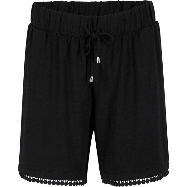 bonprix Džersejové šortky s pohodlným pásom a čipkou, z mixu viskózy, 52157888