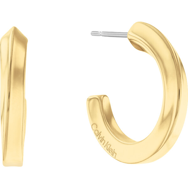 Calvin Klein Pôvabné pozlátené náušnice Sculptural 35000311 66580843