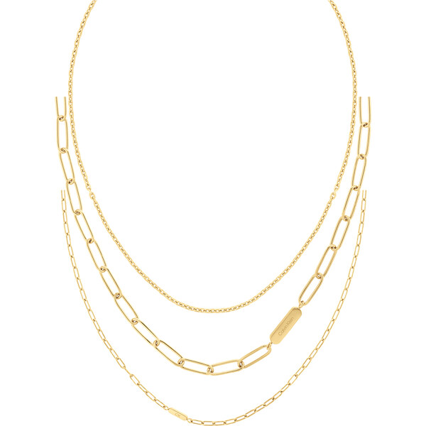 Calvin Klein Sada pozlátených oceľových náhrdelníkov Defiant 35000433 66584127