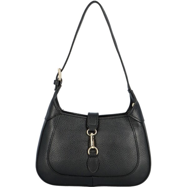 Delami Vera Pelle Dámska kožená kabelka cez rameno čierna - Delami 43360589