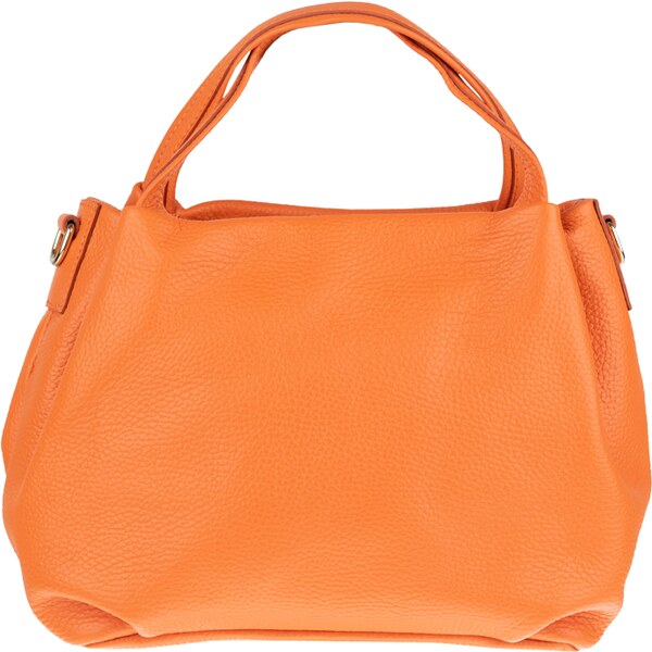 Oranžová kožená talianska crossbody kabelka Tea Arancione Segnale 42695035