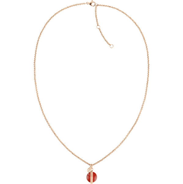 Tommy Hilfiger Štýlový bronzový náhrdelník s karneolom 2780763 66711581