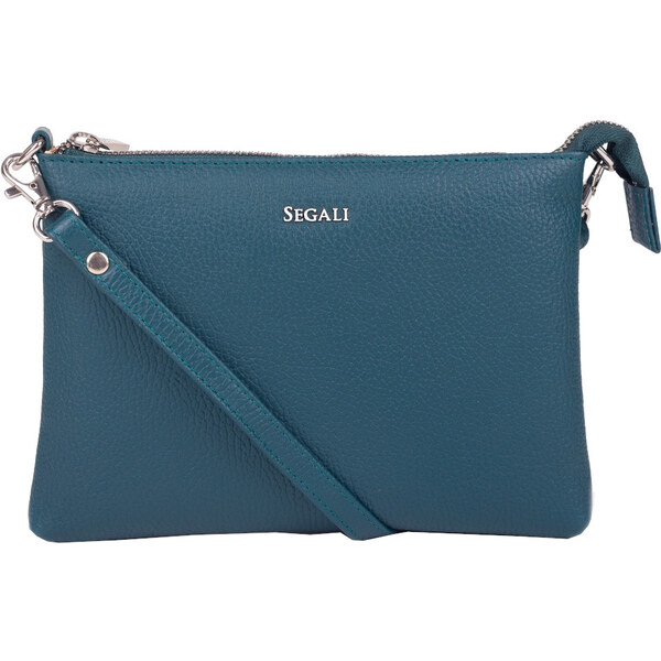 SEGALI Dámska kožená crossbody kabelka A6B Rain Storm 66596255