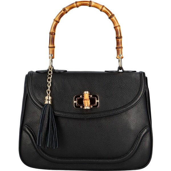 Delami Vera Pelle Dámska kožená kabelka do ruky čierna - Delami Avelio 43552872