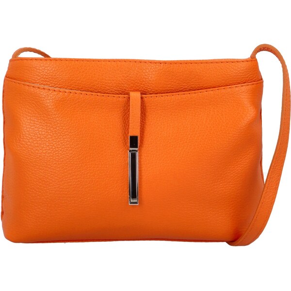 Dámska kožená crossbody kabelka oranžová - ItalY Eneta oranžová 42929879