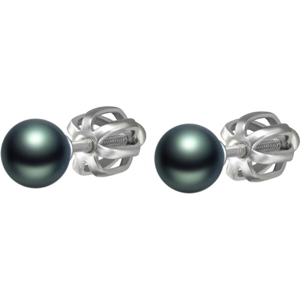 Olivie Strieborné 7mm náušnice TAHITI 7298 43860281