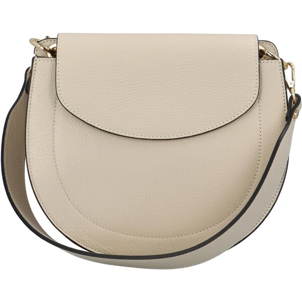 Dámska kožená kabelka cez rameno béžová - ItalY Amanda béžová 43197129
