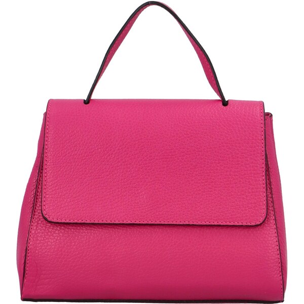 Dámska kožená kabelka do ruky fuchsiová - ItalY Fatismy ružová 43038106