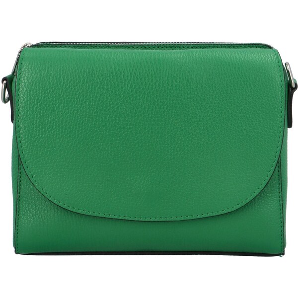 Delami Vera Pelle Dámska kožená crossbody kabelka zelená - Delami 43360591