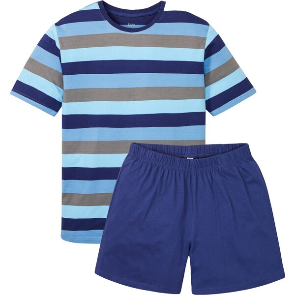 bonprix Krátke pyžamo (2-dielne), farba modrá 44896305