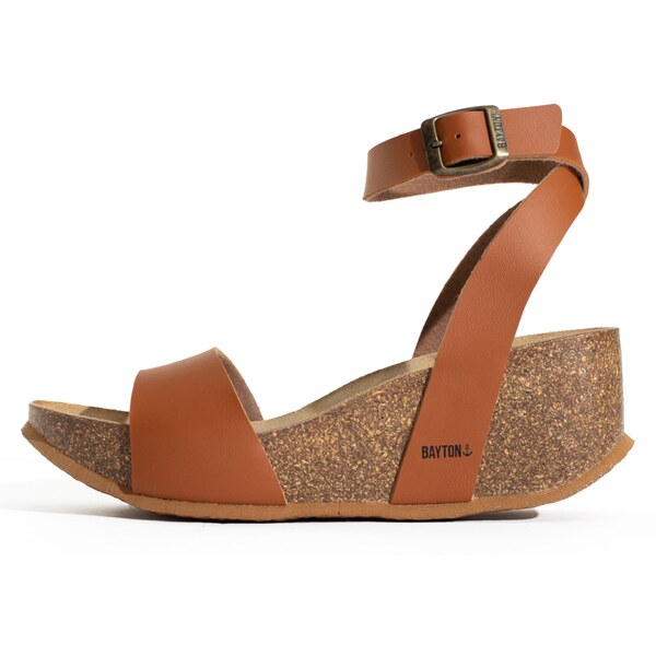 Bayton Sandále Sol farba ťavej srsti 54233808