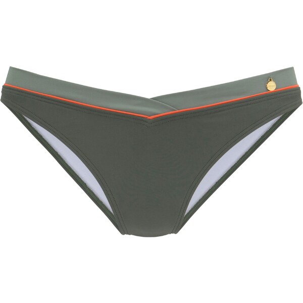 LASCANA Bikinové nohavičky Yuna olivová / pastelovo zelená / oranžová 54249974