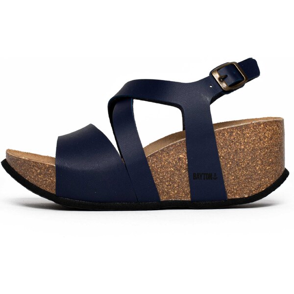 Bayton Sandále Malaga tmavomodrá / hnedá 54233626