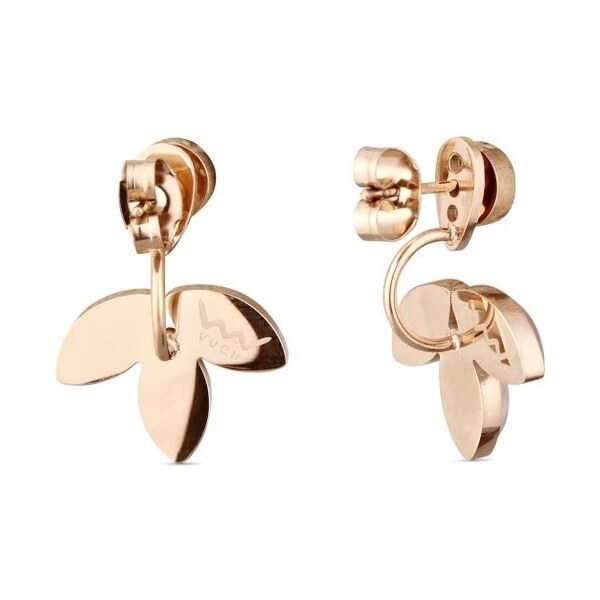 Vuch Moderné pozlátené náušnice s ruženínom 2v1 NÁUŠNICE ROSE LILIES 66578774