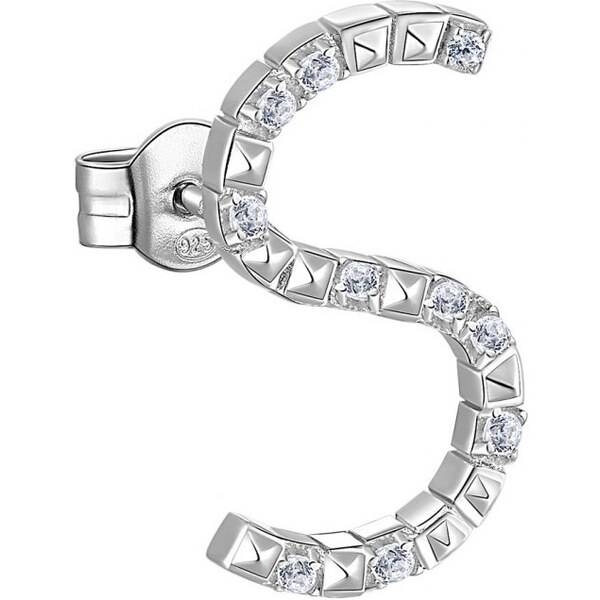 Rosato Strieborná single náušnice so zirkónmi S Cubica RZCU45 66585018