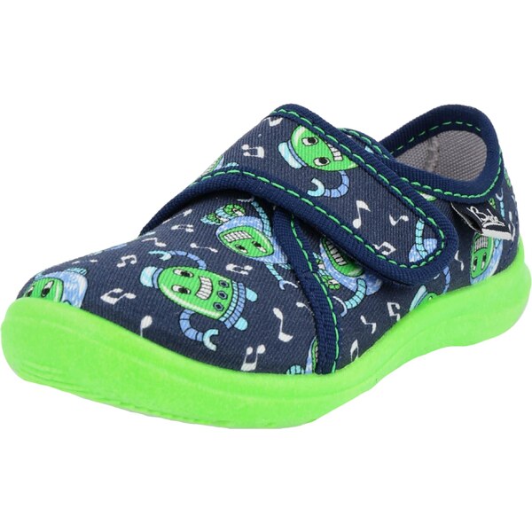 BECK Papuče Robots námornícka modrá / svetlomodrá / limetová / biela 64201246