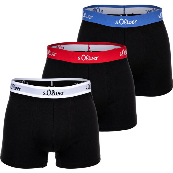 s.Oliver Boxerky modrá / ohnivo červená / čierna / biela 54246960