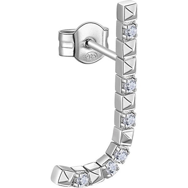 Rosato Strieborná single náušnice so zirkónmi J Cubica RZCU36 66581783