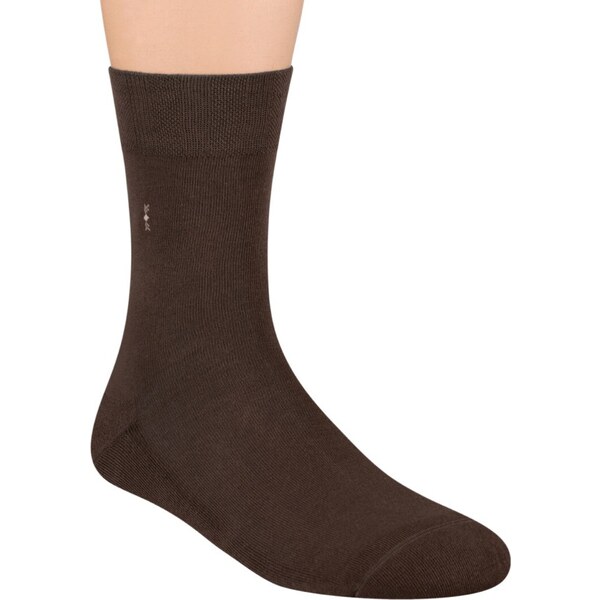 STEVEN Tmavohnedé pánske vysoké ponožky Art. 003 HF13, BROWN 42769654