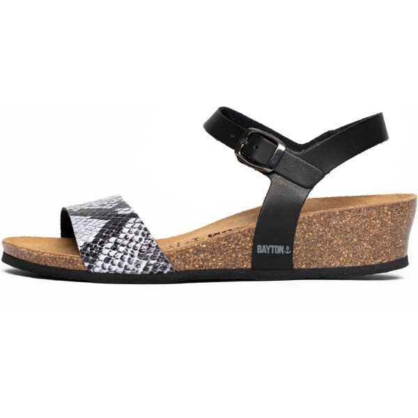 Bayton Remienkové sandále Wodonga čierna / biela 54233606