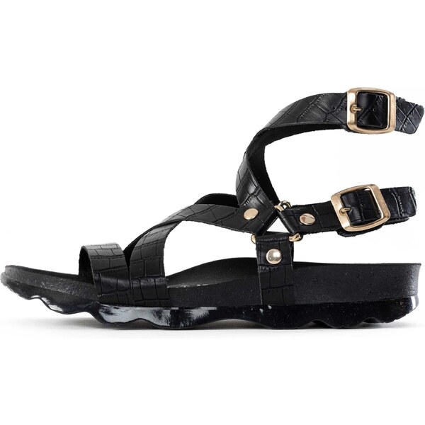 Bayton Remienkové sandále Armidale zlatá / čierna 54233771