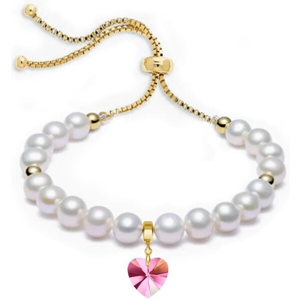 SWAROVSKI Elements Swarovski e. dámsky perlový náramok Playful love so 42815288