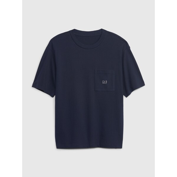 Tmavomodré pánske oversize tričko GAP 52520407