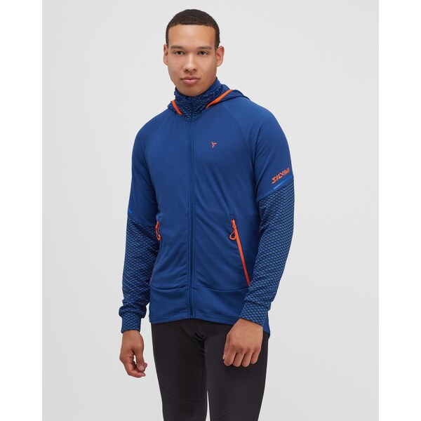 Pánska priedušná mikina Silvini Artico tmavo modrá / modrá 42875136