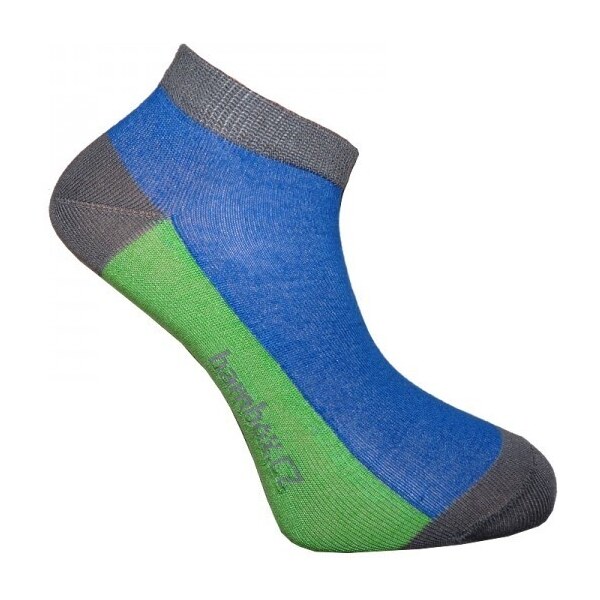 BX-SNEAKER FUN nízké bambusové ponožky BAMBOX - 1 pár Modrá / Zelená 42875284