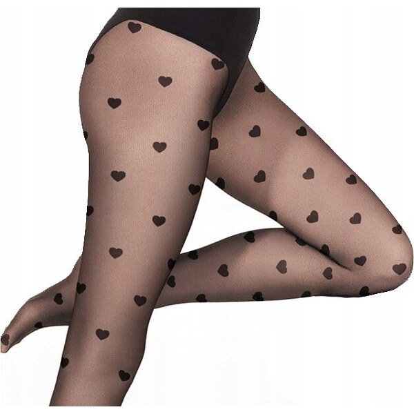 Vzorované silonky so srdiečkami Gatta Funny nr 08 20 den 42879187