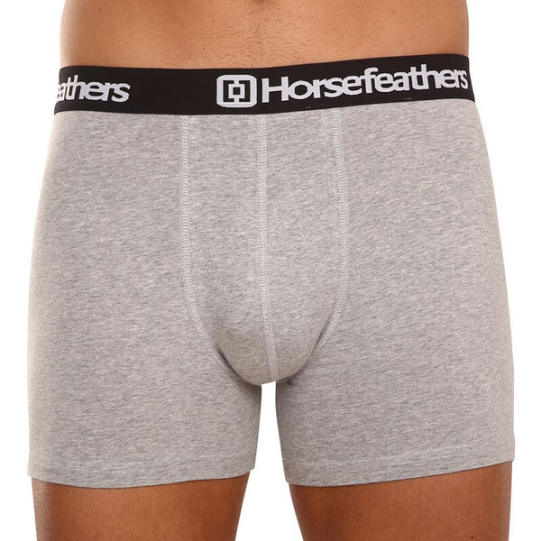 3PACK pánske boxerky Horsefeathers Dynasty heather gray (AM067C) 13000825