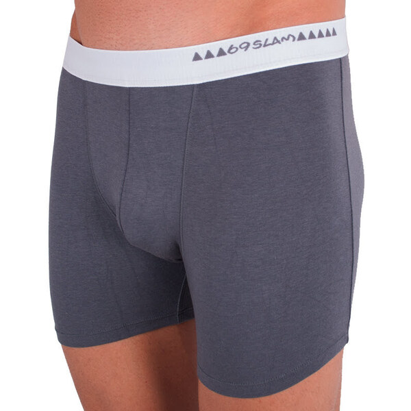 Pánske boxerky 69SLAM fit bamboo plain dark grey 34409638