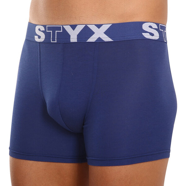 Pánske boxerky Styx long športová guma tmavo modré (U968) 16474546