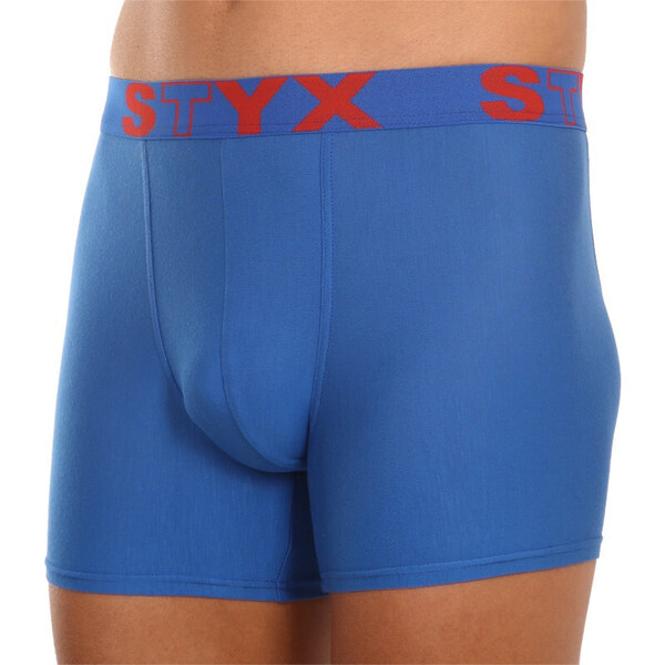 Pánske boxerky Styx long športová guma modré (U967) 13959367